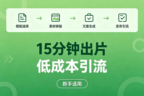 15分钟手机出片课AI时代低成本轻松引流