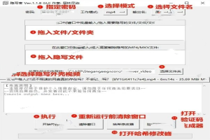 隐写者 – 将文件隐写进视频文件