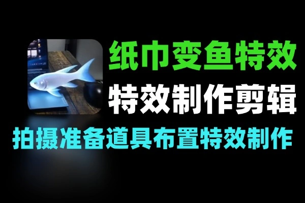 纸巾变鱼特效全套教学