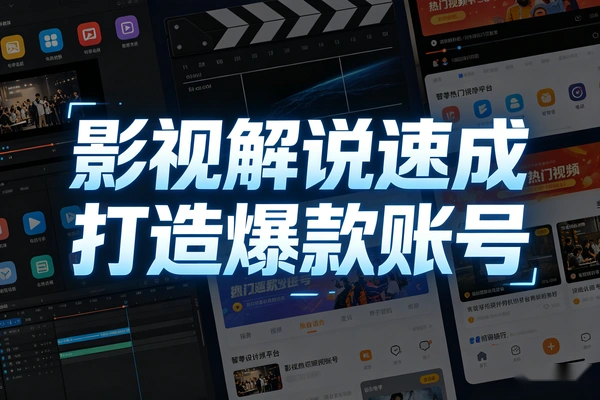 影视解说速成指南打造爆款账号