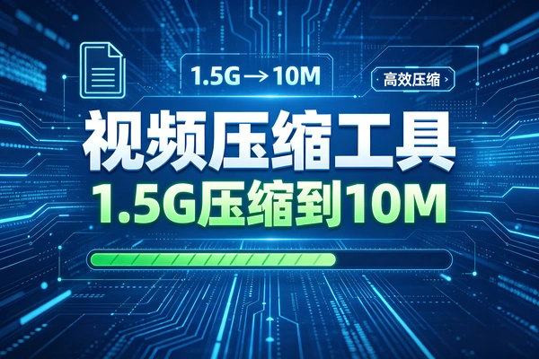 视频压缩工具1.5G压缩到不到10M