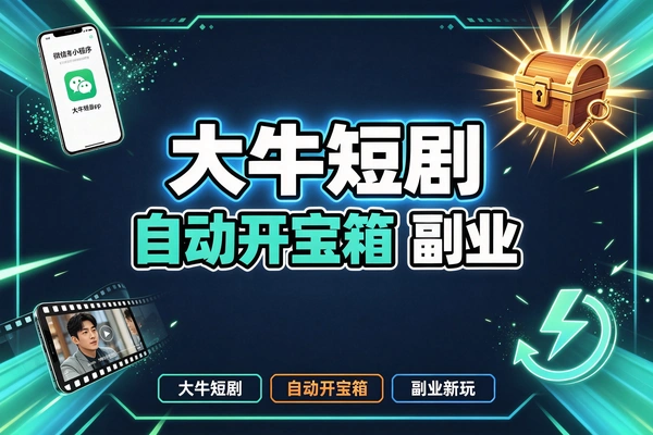 微信小程序大牛短剧自动开宝箱